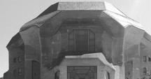 Het door Steiner ontworpen Goetheanum in Dornach